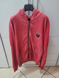 Felpa rossa uomo Philipp Plein 
