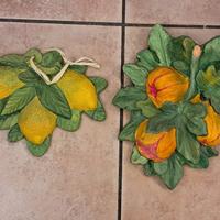DECORAZIONI, 8 TERRACOTTE DA APPENDERE, VINTAGE 