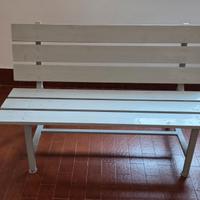 Panchine in ferro e legno 140 cm robuste