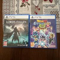 Sparking zero e Lords of the fallen ps5