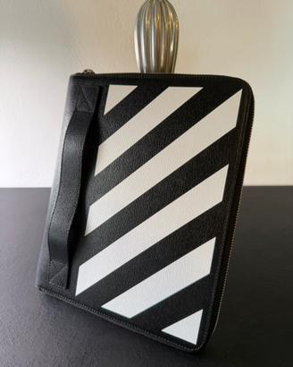 Off-White Organizer Portadocumenti in Pelle