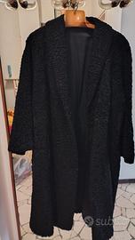 pelliccia in astrakan nero
