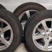 Cerchi lega da 16" 5 fori completi di gomme 205/60