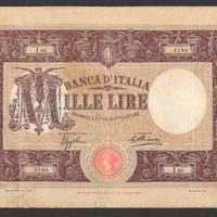 BANCONOTA LIRE 1000 BARBETTI DEL 02.01.1932 RARA