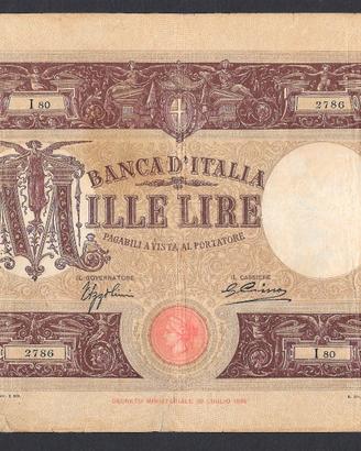 BANCONOTA LIRE 1000 BARBETTI DEL 02.01.1932 RARA