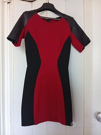 Miniabito rosso/nero vintage