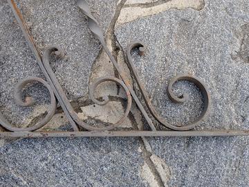 Ringhiera ferro battuto per scala