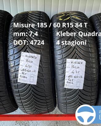 Gomme 4 stagioni Seminuove 185 / 60 R15 84 T