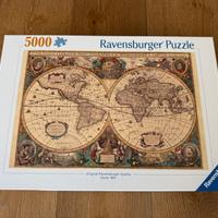 Puzzle Ravensburger planisfero antique world map