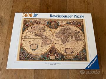 Puzzle Ravensburger planisfero antique world map