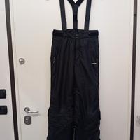 Pantaloni sci/snowboard neri Tg 12 anni 