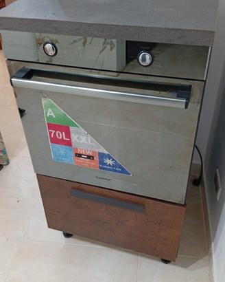 Forno elettrico ventilato 70 Litri XXL con mobile