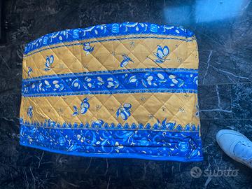 Set trapunte cuscini e tendine tessuto provenzale