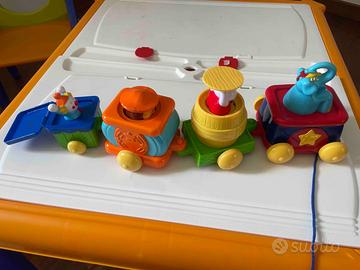 Trenino con personaggi circo