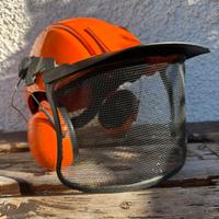 Casco Peltron con visiera e cuffie antirumore