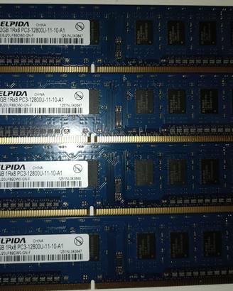 RAM DDR3 8GB (4x2GB) PC3-12800U – Plug & Play