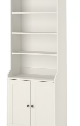 Libreria bianca con ante