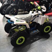 Promo miniquad 50 2t furius r6 bianco giallo
