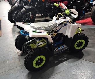 Promo miniquad 50 2t furius r6 bianco giallo