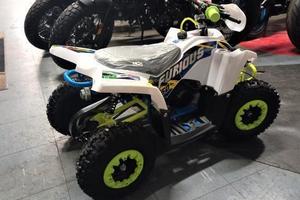 Promo miniquad 50 2t furius r6 bianco giallo