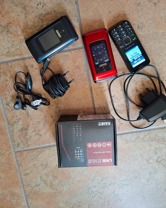 Telefoni cellulare vintage Alcatel e Saiet