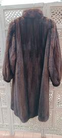 Pelliccia di visone pelli intere marrone