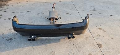 terminale doppio scarico Alfa GTV e paraurti 