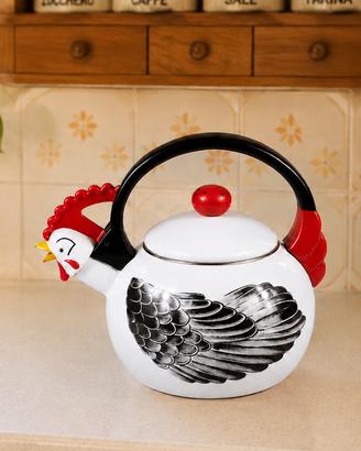 Bollitore Kamenstein gallina smaltato anni '80