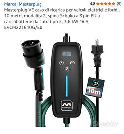 Caricatore auto elettriche 10 metri modo 2, 3.7kw