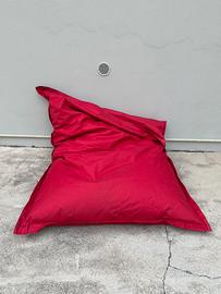 Cuscinone cuscino pouf da esterni rosso
