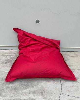 Cuscinone cuscino pouf da esterni rosso