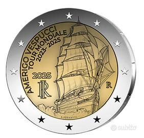 2 euro Viaggio della Nave Amerigo Vespucci FDC