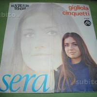 COPERTINA 45 giri- LA SERA di Gigliola Cinquetti