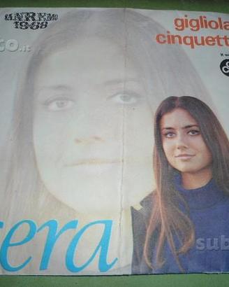 COPERTINA 45 giri- LA SERA di Gigliola Cinquetti