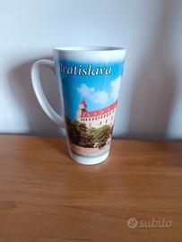 Tazza grande Bratislava nuova souvenir 