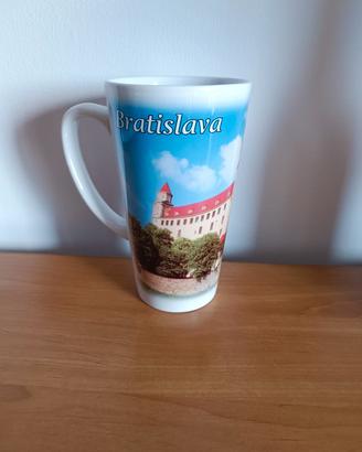 Tazza grande Bratislava nuova souvenir 