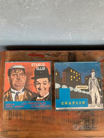 Film super 8 stanlio e ollio e Chaplin