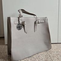 Borsa a mano rigida grigia