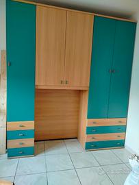 camera  verde e beige