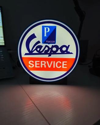 🛵 LIGHTBOX VESPA SERVICE LED 🛵 STAMPA 3D