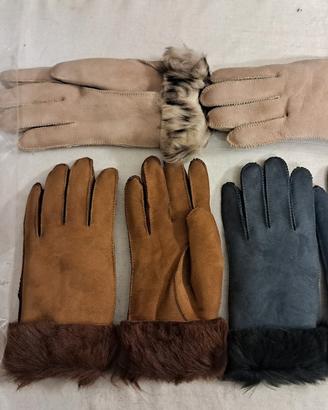 guanti shearling NUOVI donna/ uomo tg S/M