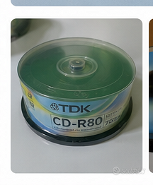 5 confezioni TDK CD-R80 700MB / 80 min nuove