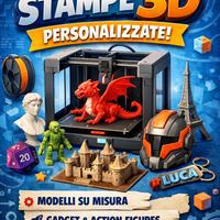 Stampe 3d  personalizzate