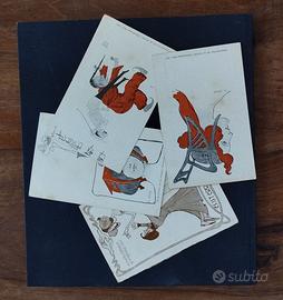 Lotto di 4 cartoline d'epoca "Es ist erreicht!" -