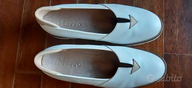 Mocassini donna bianchi in vitello taglia 38