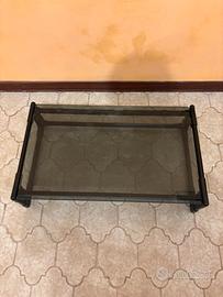 Tavolino da fumo, con vetro Fumè