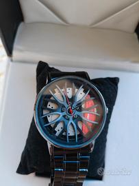 orologio da polso uomo con quadrante cerchione 