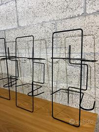 Portavasi da Ringhiera in Metallo Nero – L 50cm