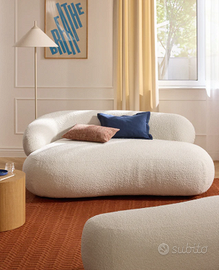 Divano 2 posti in Teddy Bouclé Westwing