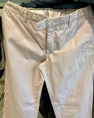 Burberry Pantaloni Jeans Uomo Lilla a Righe Tg 50